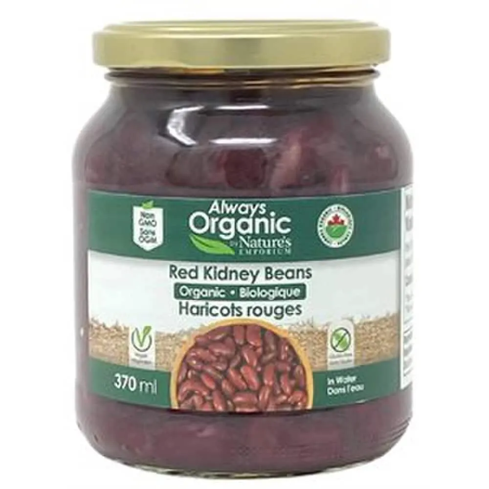 Always Organic Beans Red Kidney Jar Org 370 ml
