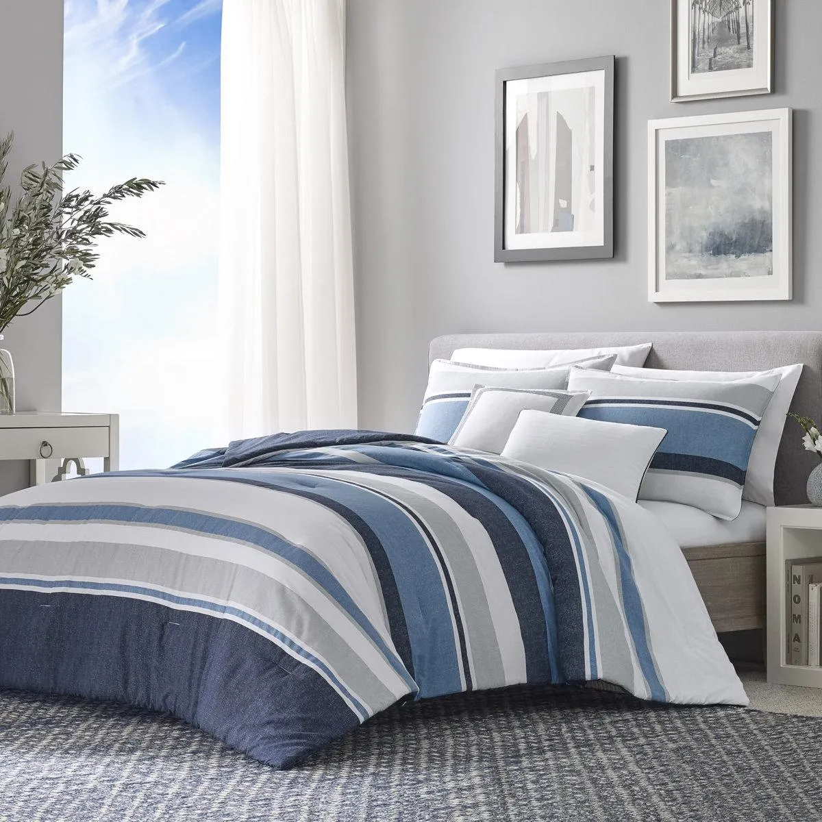 Nautica Westport Cotton Reversible Comforter Bonus Set