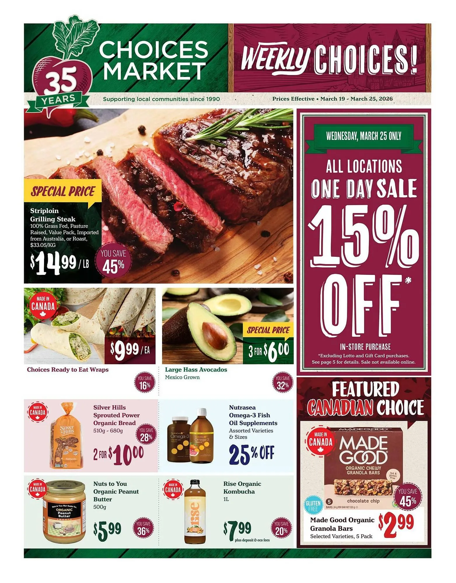 Choices Market flyer from March 19 to March 25 2026 - flyer page 1