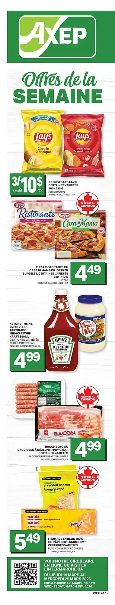 Axep flyer from March 19 to March 25 2026 - flyer page 1