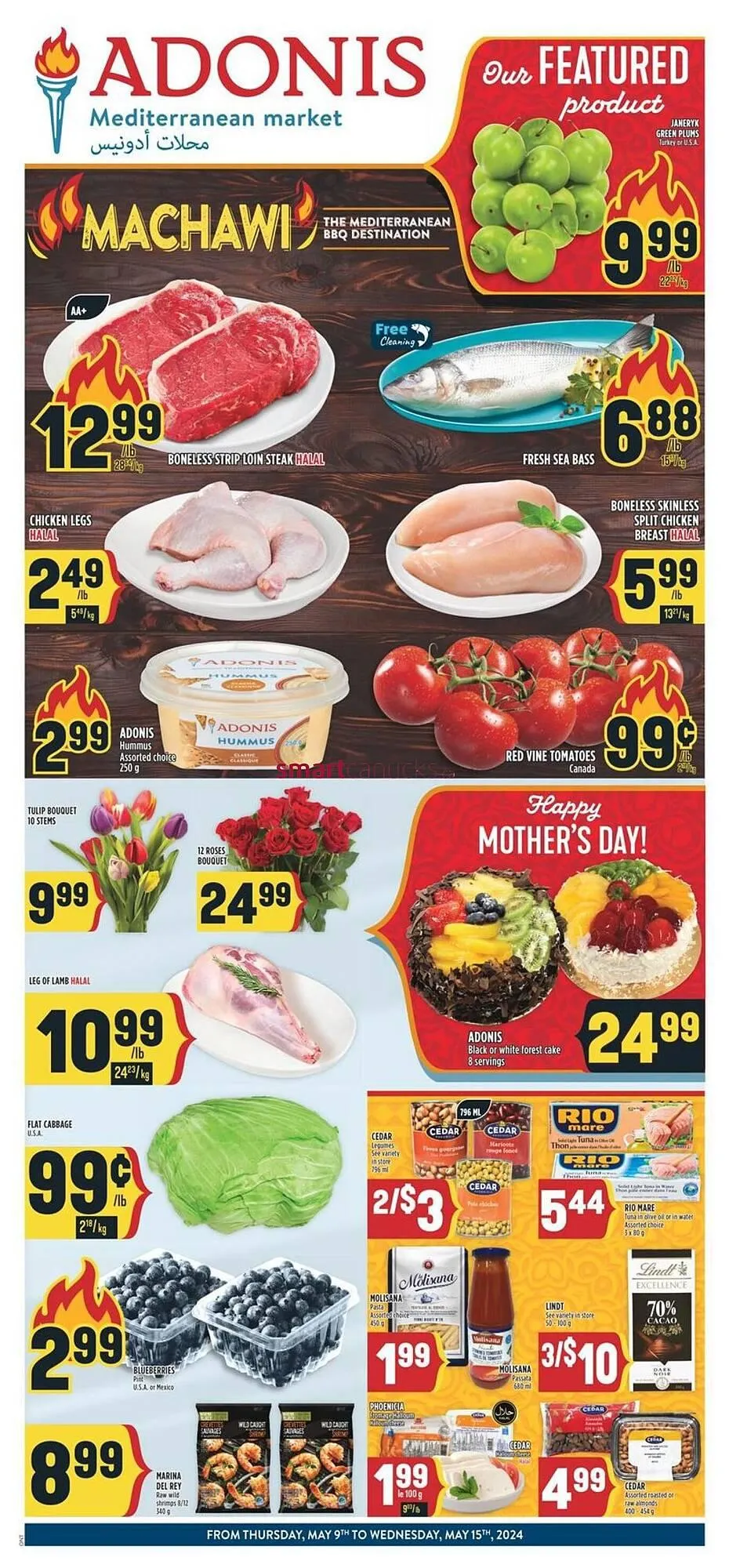 Marché Adonis flyer from May 9 to May 15 2024 - flyer page 1