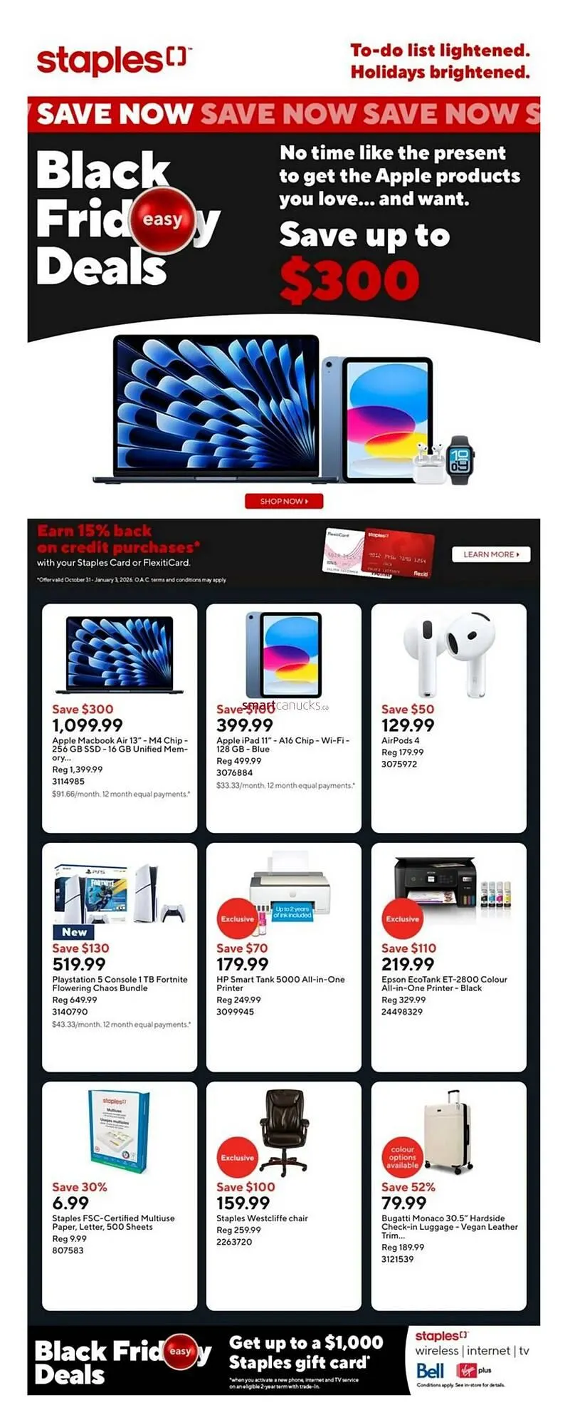Staples flyer from November 20 to November 27 2025 - flyer page 1