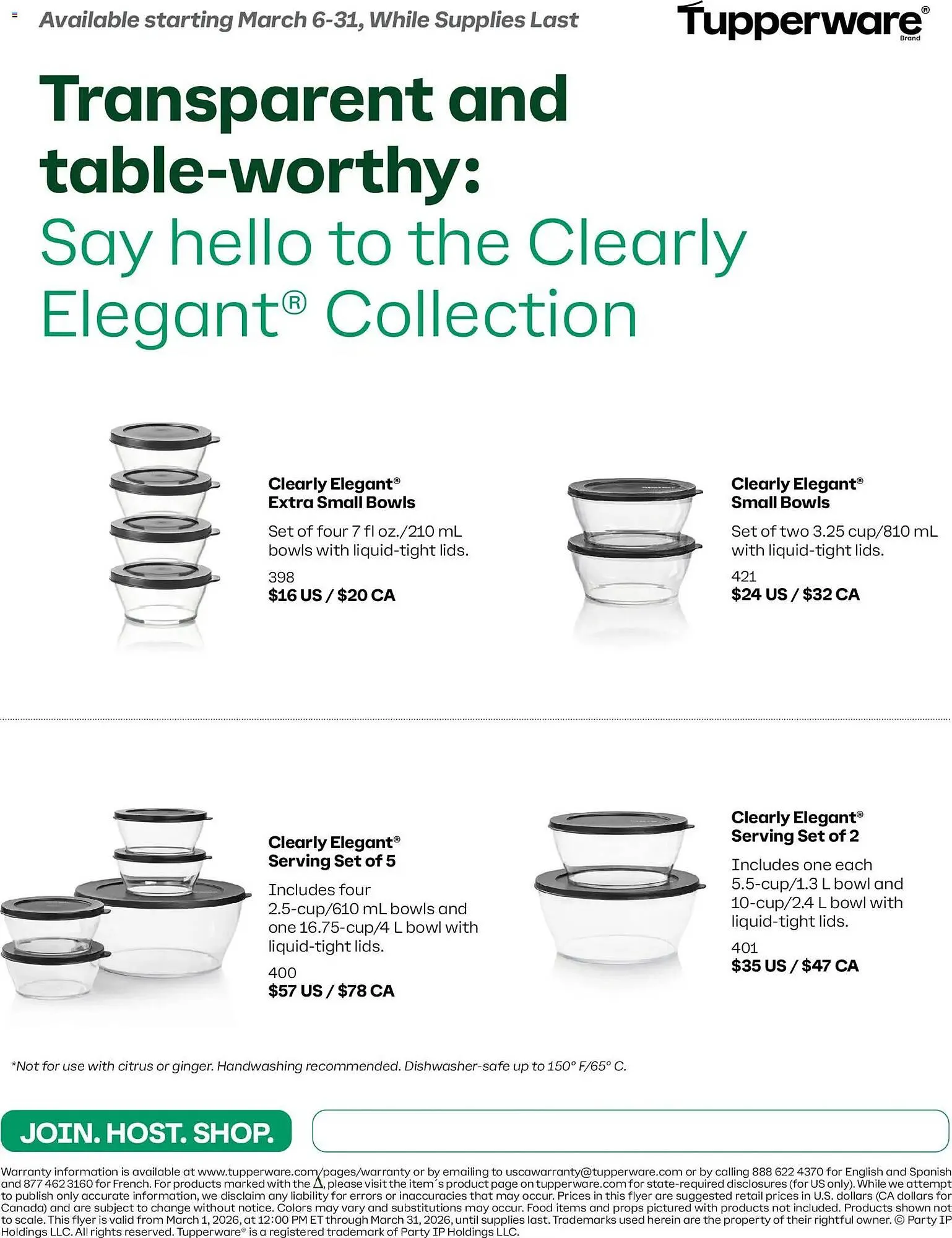 Tupperware flyer from March 1 to March 31 2026 - flyer page 2