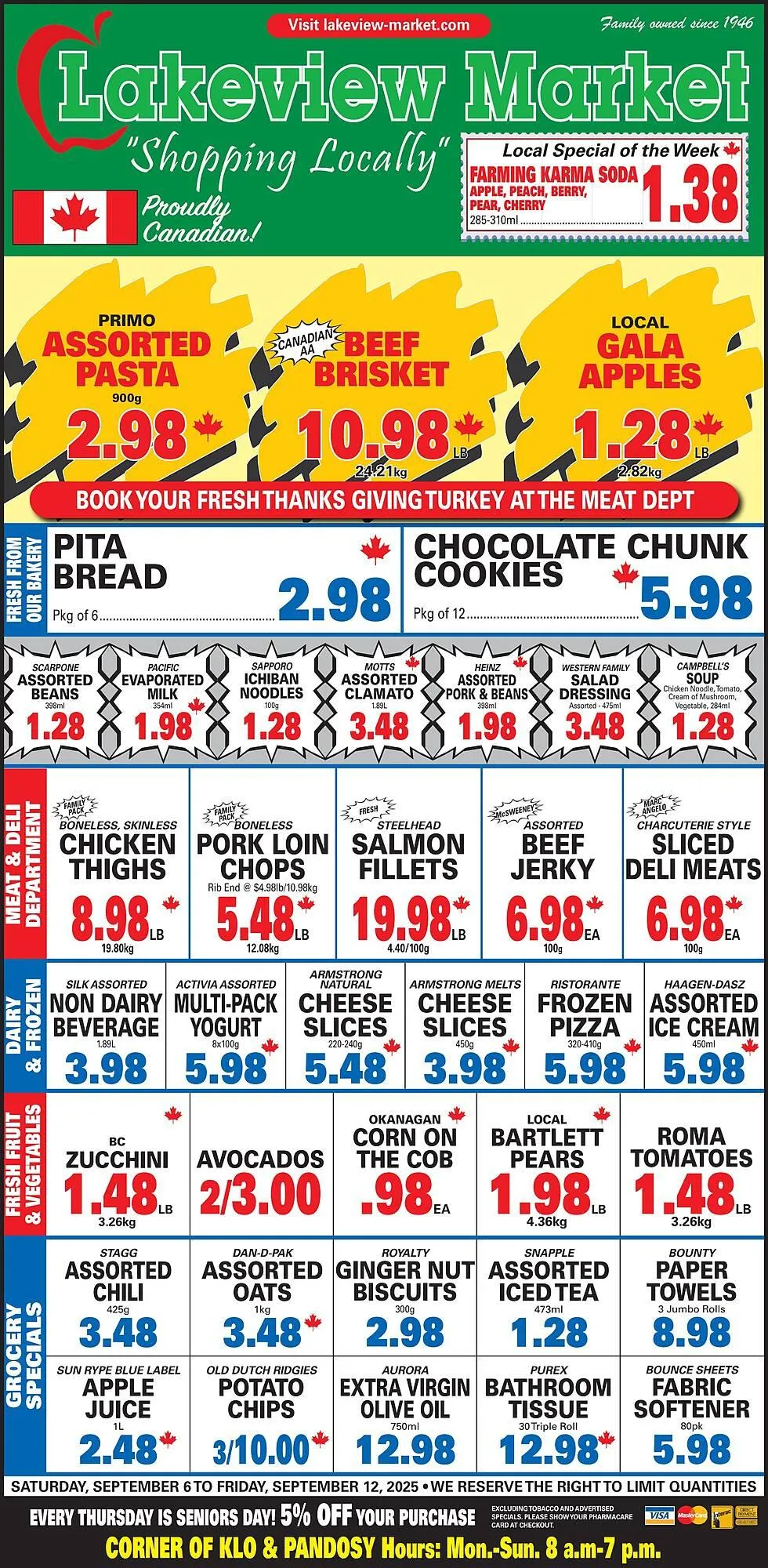 Lakeview Market flyer from September 6 to September 12 2025 - flyer page 1