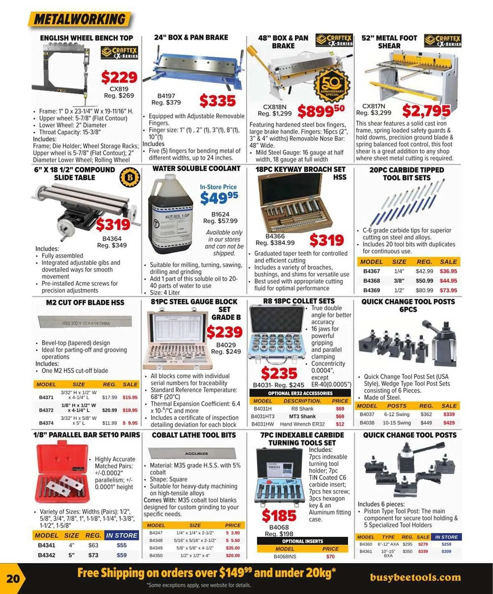 Busy Bee Tools flyer from January 19 to March 28 2026 - flyer page 20
