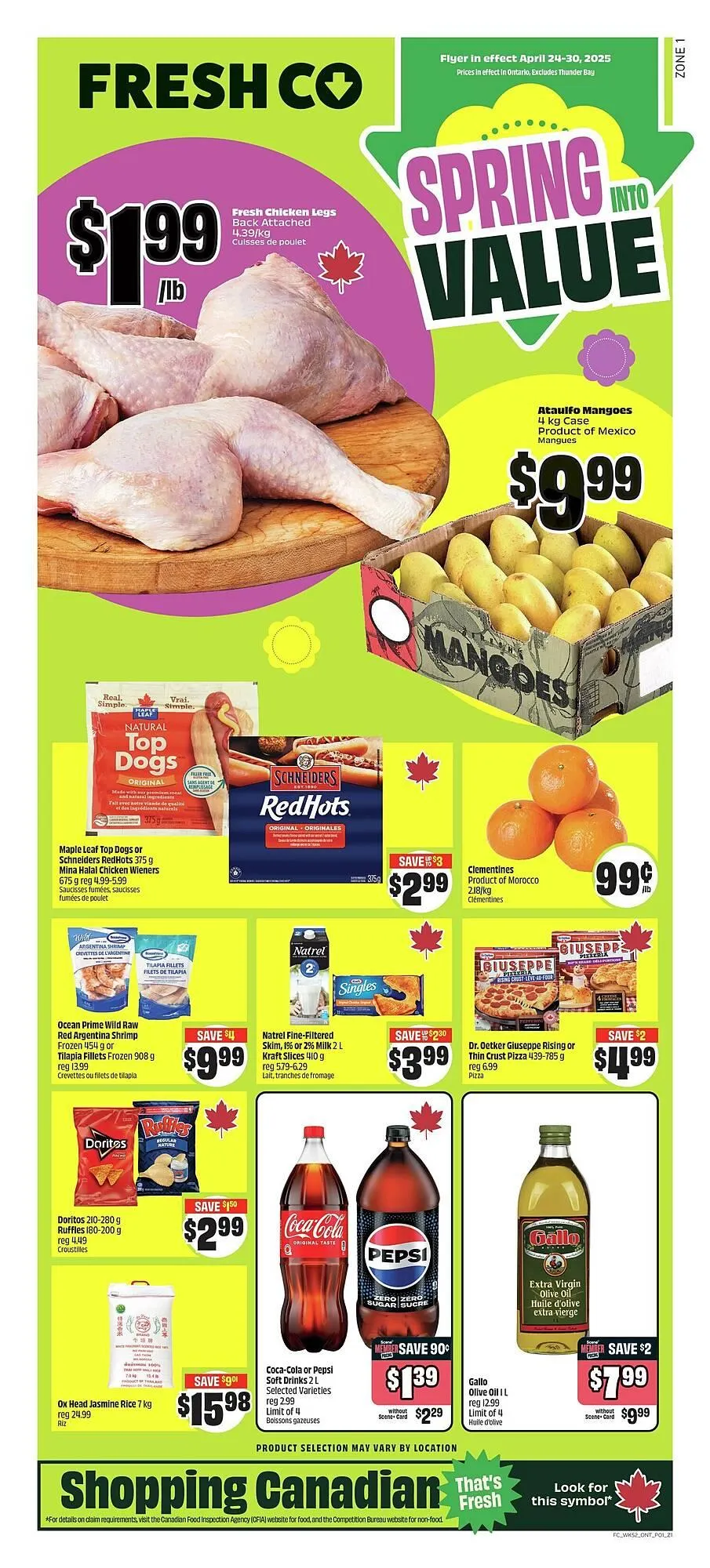 FreshCo flyer from April 24 to May 1 2025 - flyer page 1