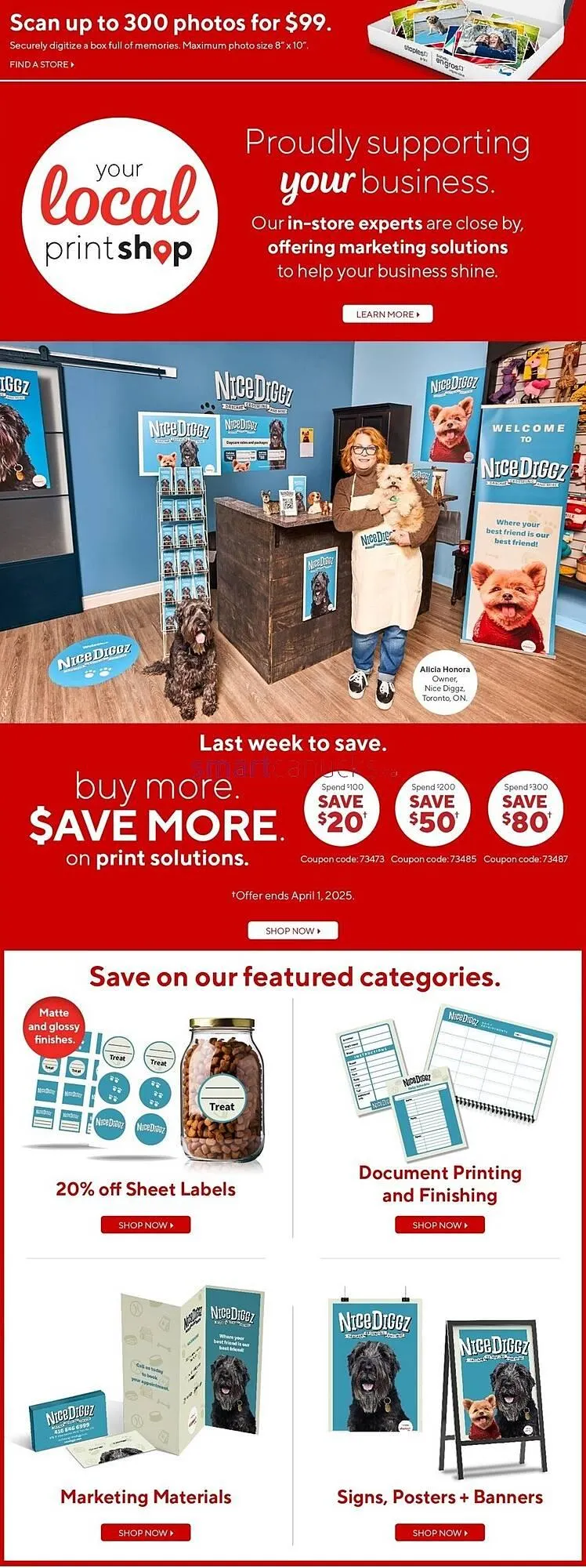 Staples flyer from March 26 to April 1 2025 - flyer page 13