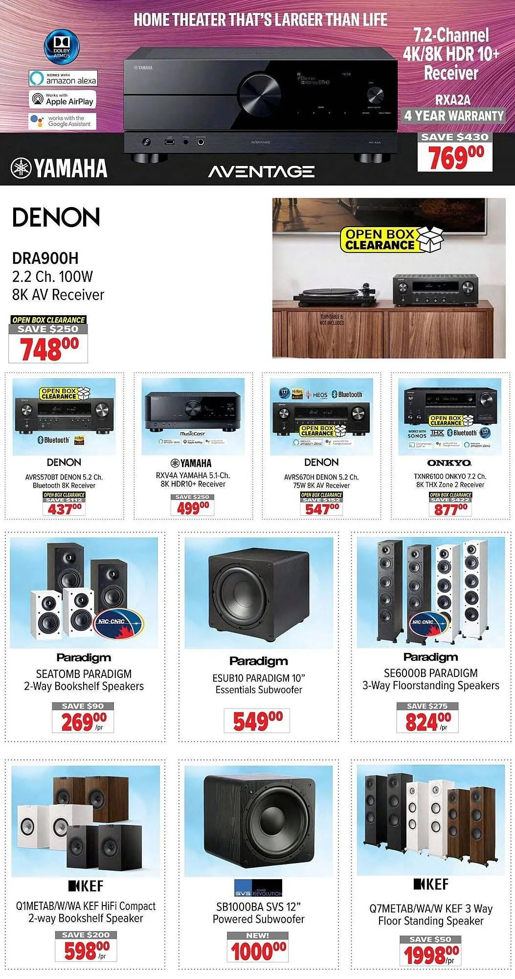2001 Audio Video flyer from December 5 to December 25 2025 - flyer page 4