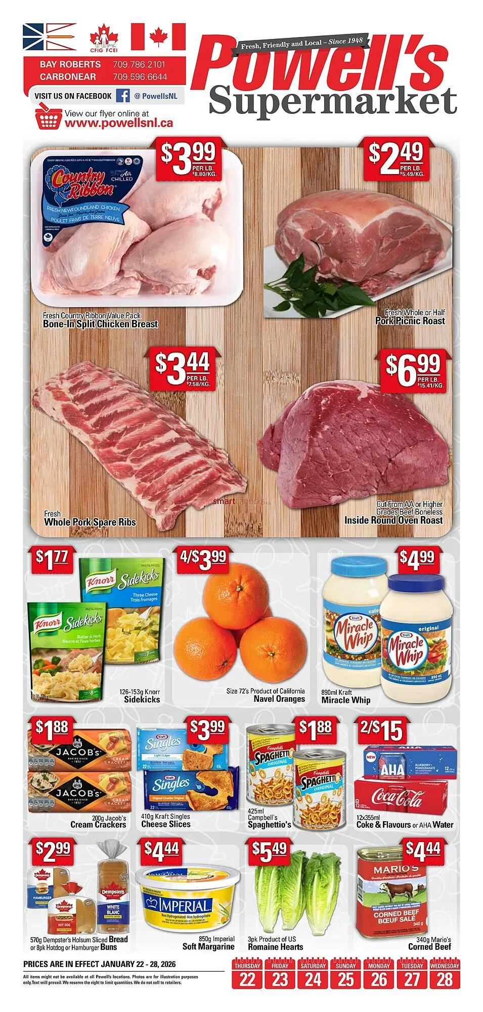 Powells Supermarket flyer - 1