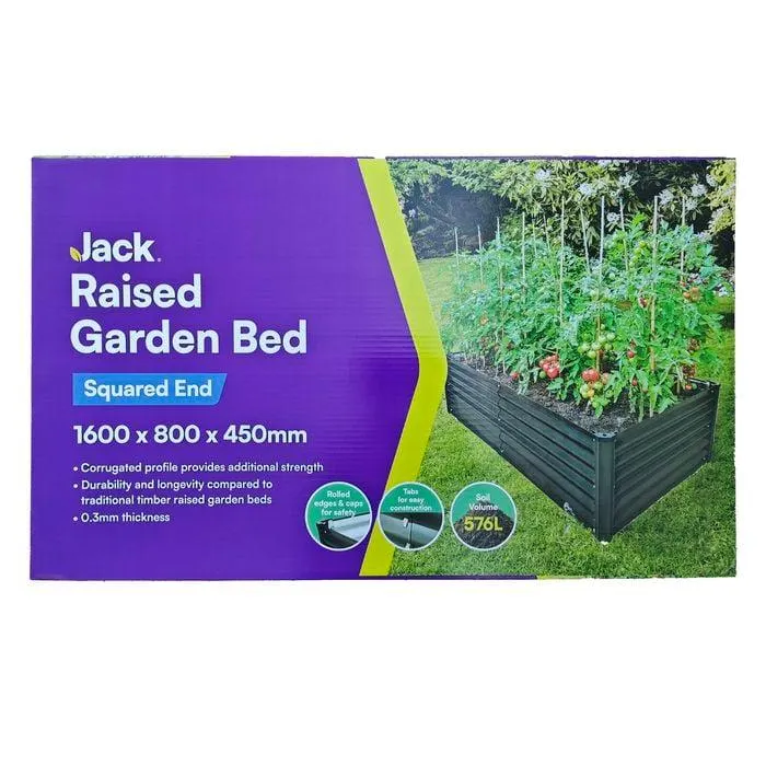 Jack 1600 x 800mm Rectangular Raised Garden Bed