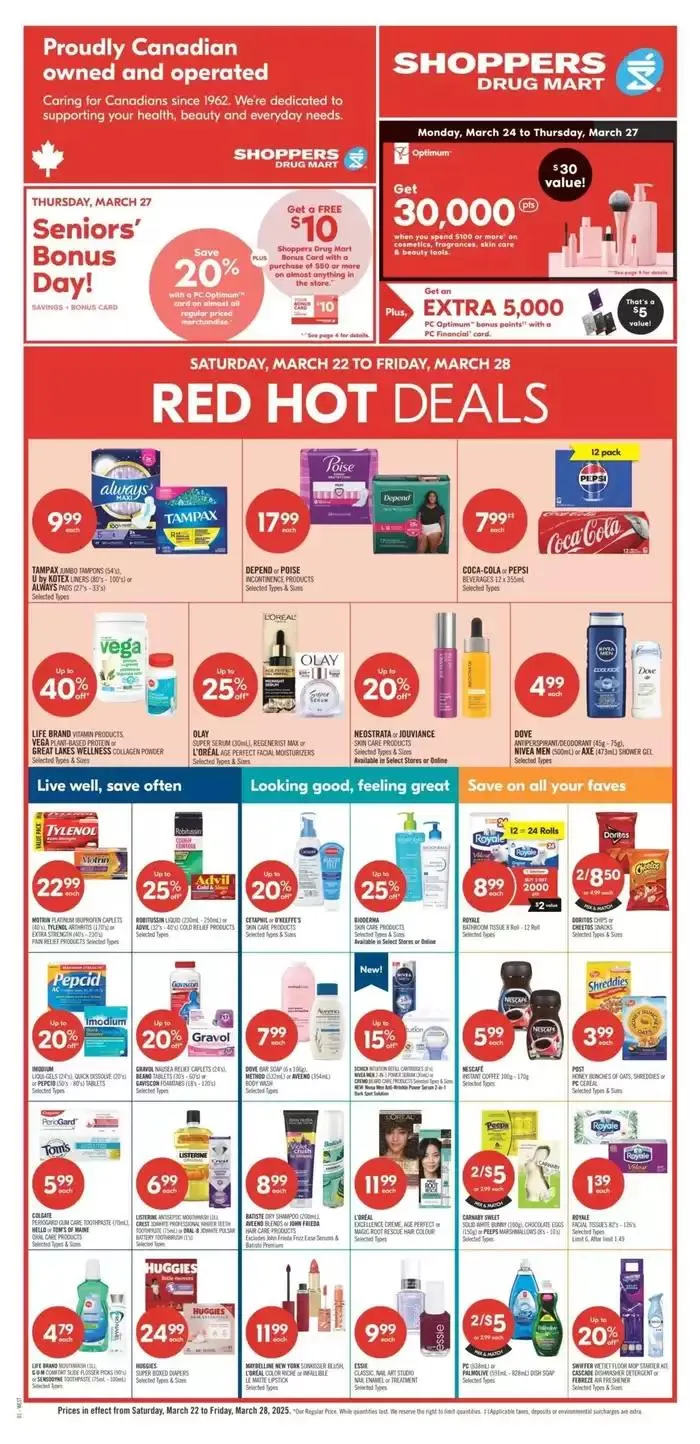 Shoppers Drug Mart Weekly ad from March 22 to March 28 2025 - flyer page 2