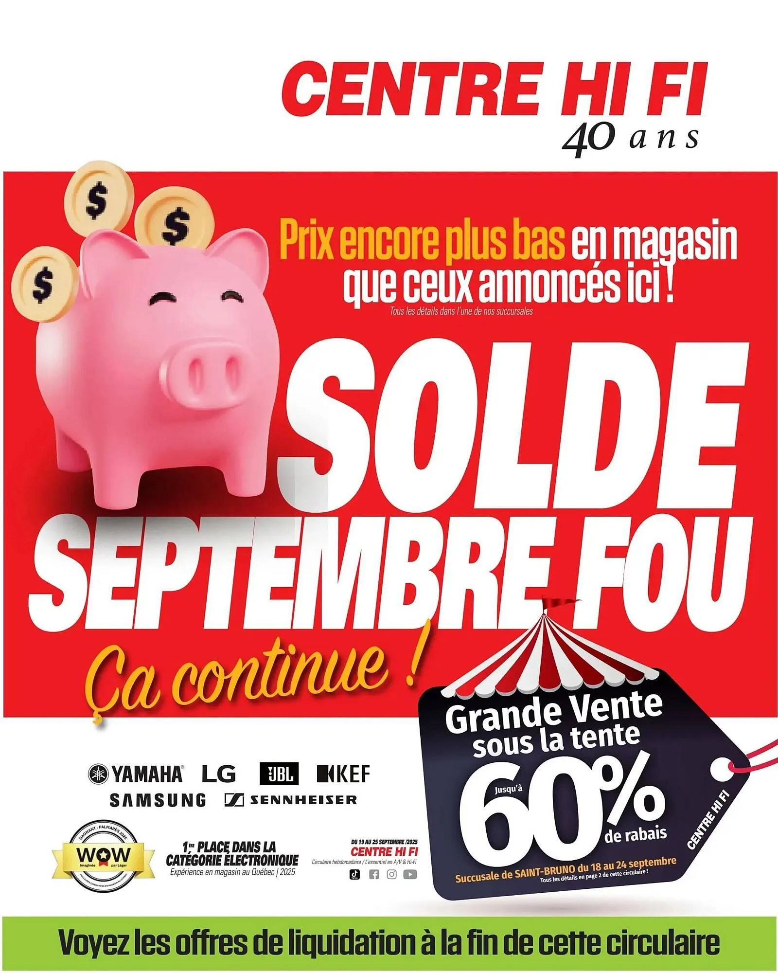 Centre Hi-Fi flyer from September 19 to September 25 2025 - flyer page 1