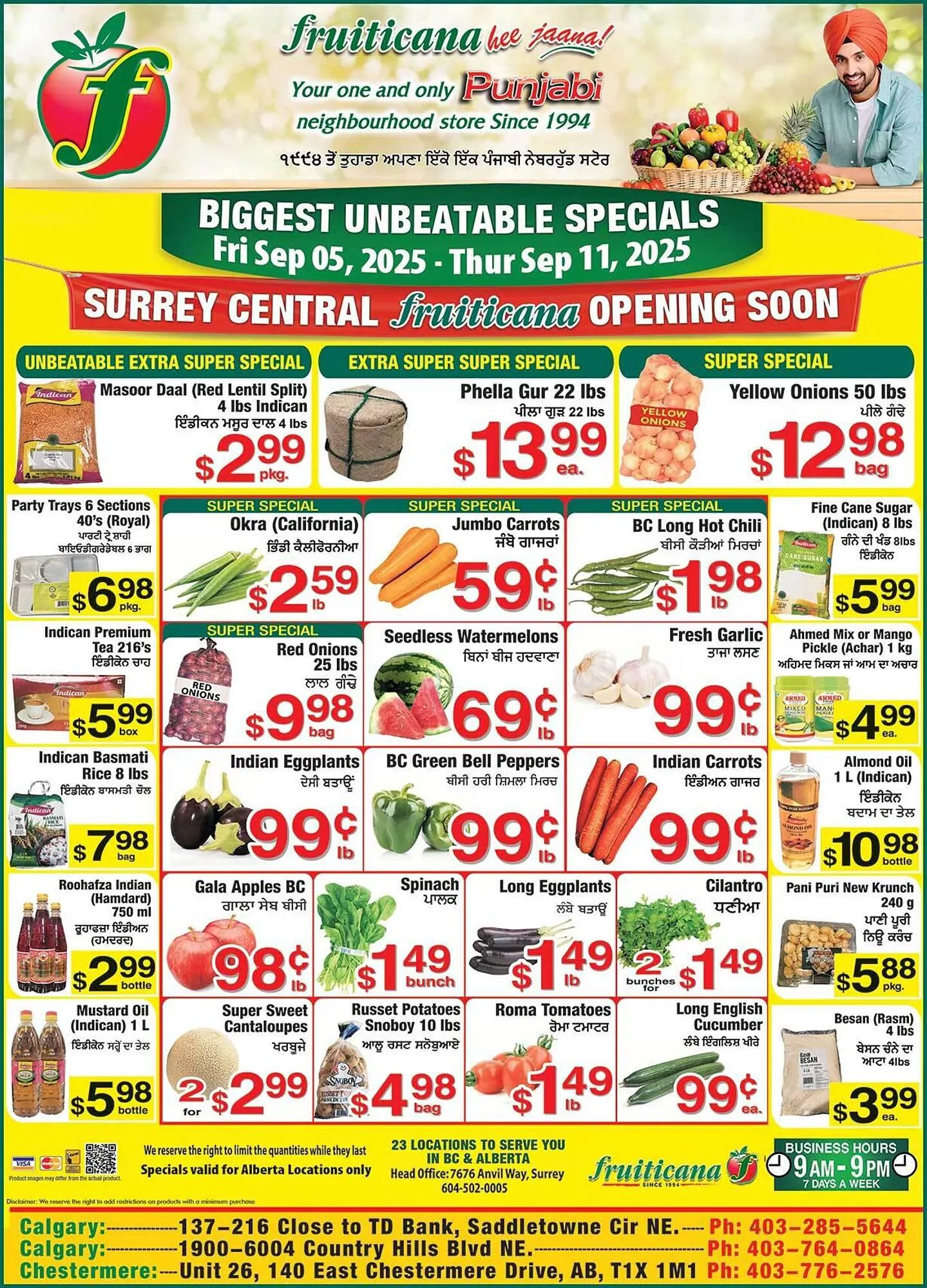 Fruiticana flyer from September 5 to September 11 2025 - flyer page 1