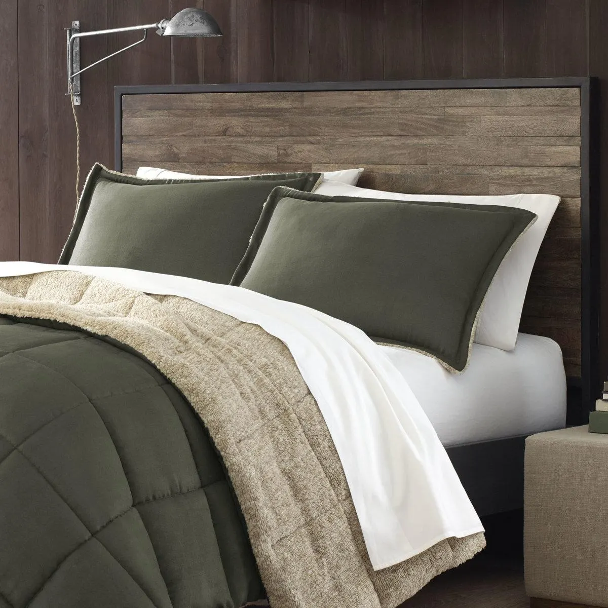 Alpine Eddie Bauer Sherwood Reversible Microsuede Comforter Set