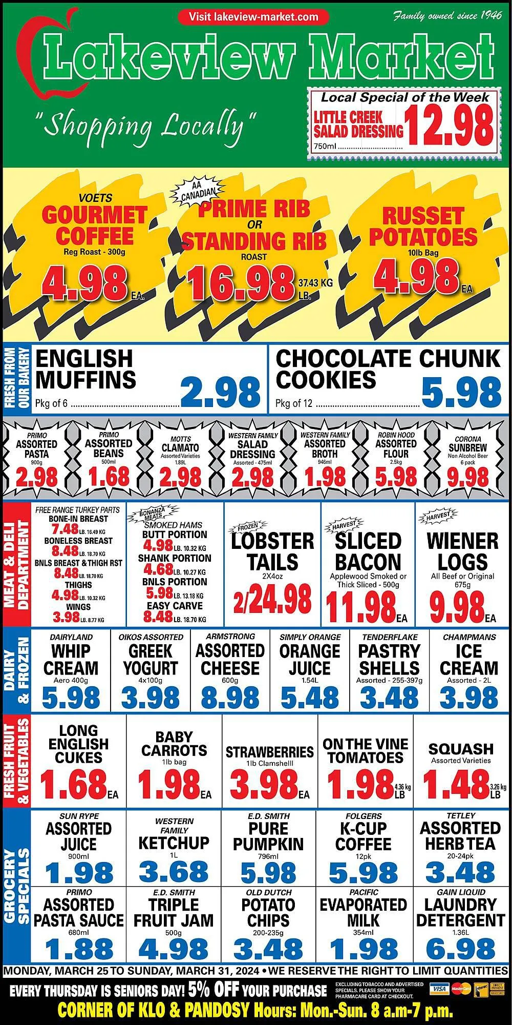 Lakeview Market flyer from March 27 to April 2 2024 - flyer page 