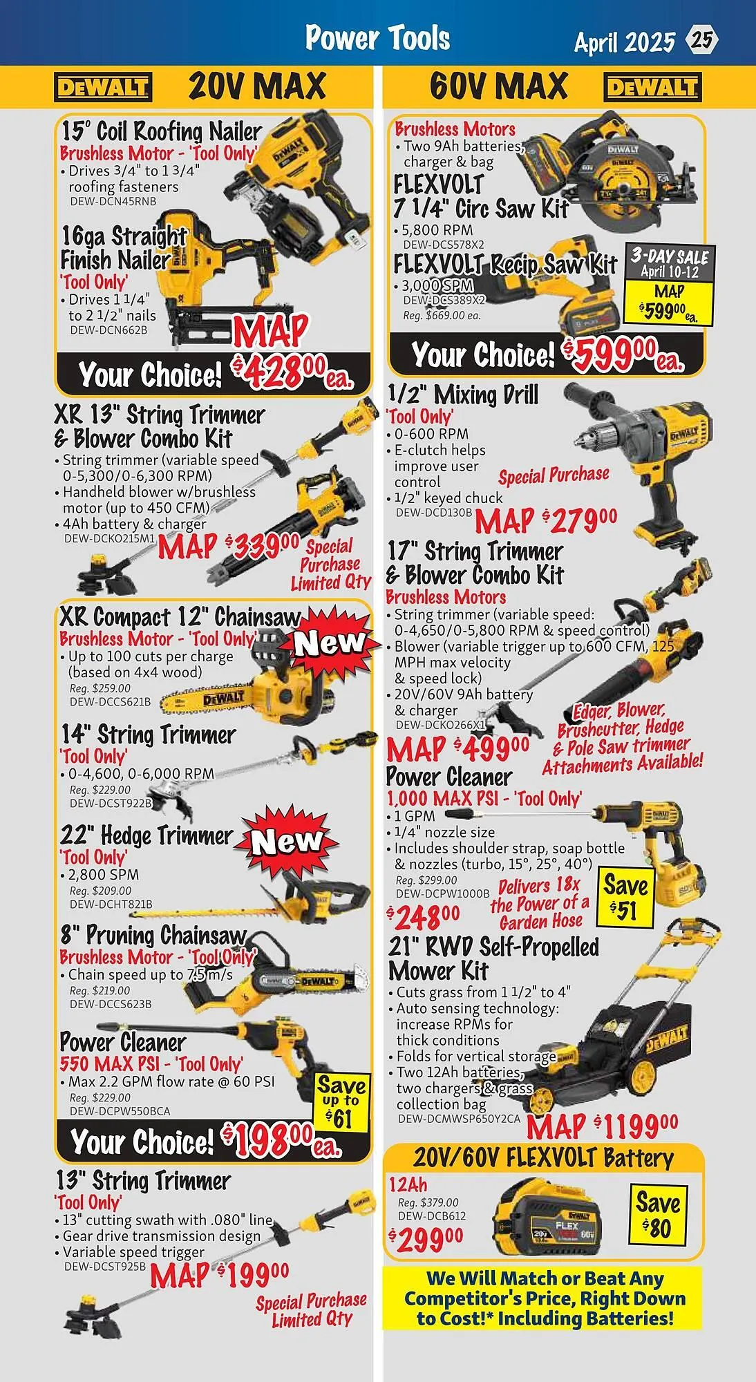KMS Tools flyer from April 1 to April 30 2025 - flyer page 25
