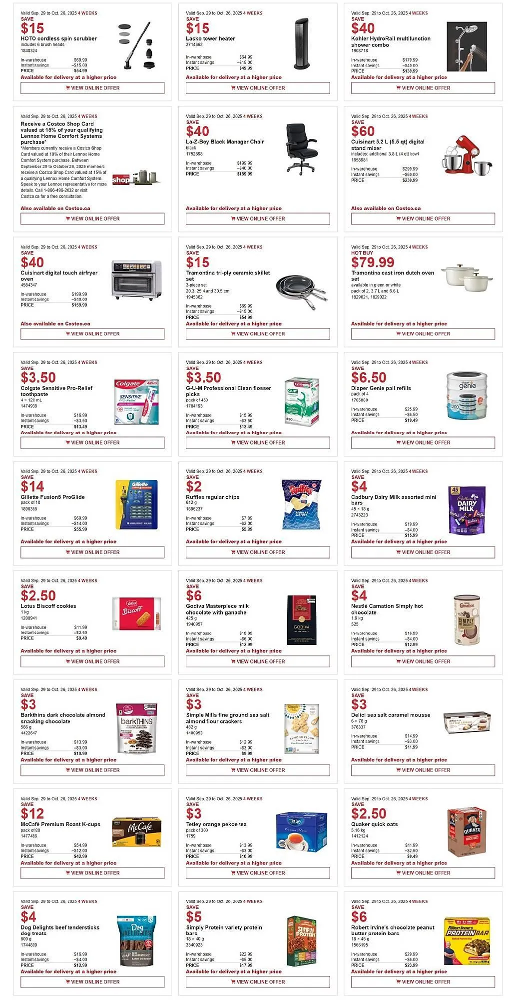 Costco flyer from October 1 to October 26 2025 - flyer page 2
