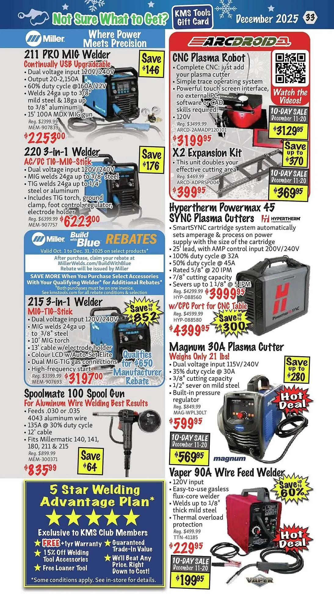 KMS Tools flyer from December 1 to January 1 2026 - flyer page 33