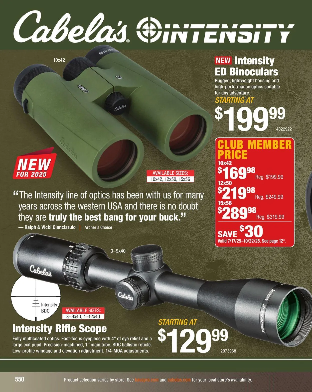 Bass Pro Current flyer from October 9 to October 23 2025 - flyer page 550