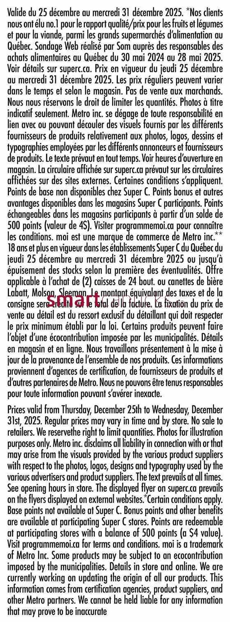 Super C flyer from December 25 to December 31 2025 - flyer page 13