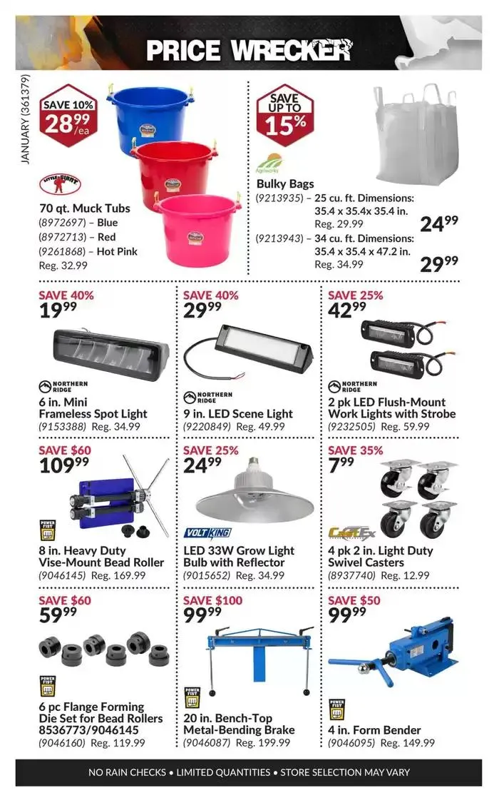 Price Wrecker from January 1 to January 31 2025 - flyer page 22