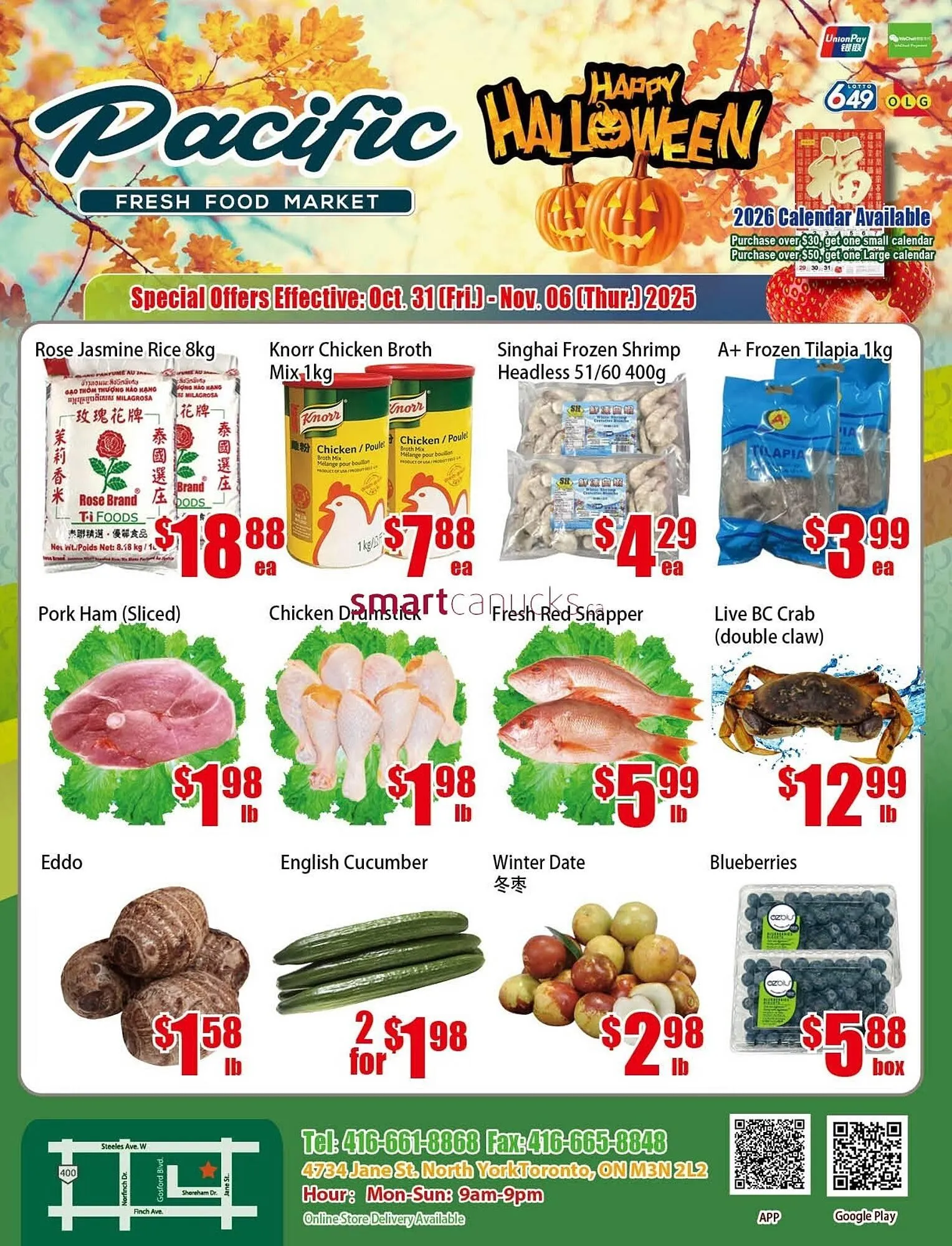 New Pacific Supermarket flyer from October 31 to November 6 2025 - flyer page 1