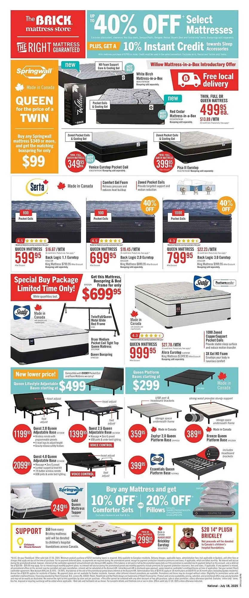 The Brick flyer from July 17 to July 31 2025 - flyer page 14