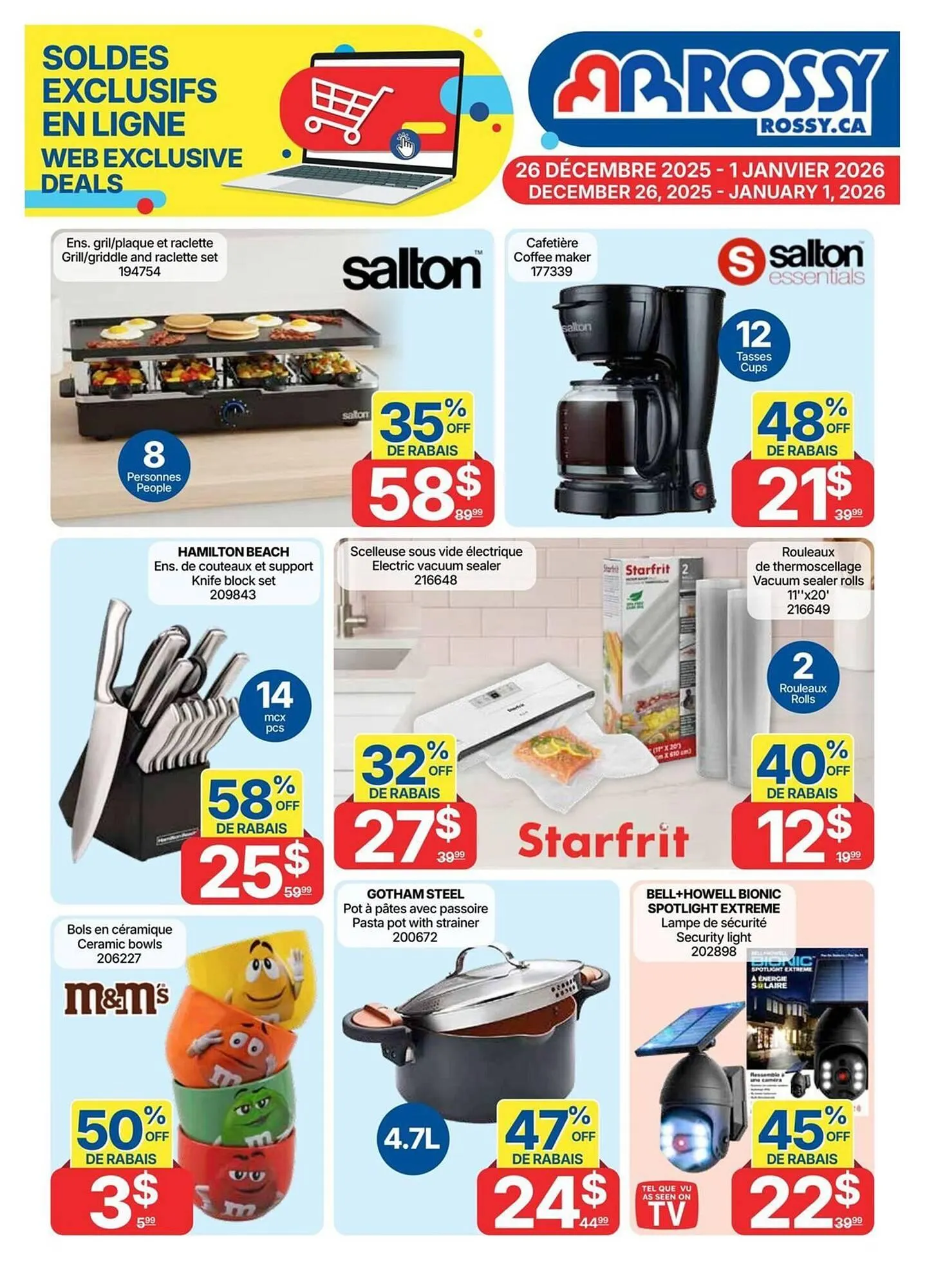 Rossy flyer from December 26 to January 1 2026 - flyer page 1