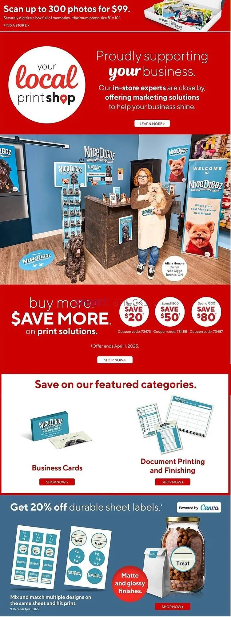 Staples flyer from March 21 to April 24 2025 - flyer page 14