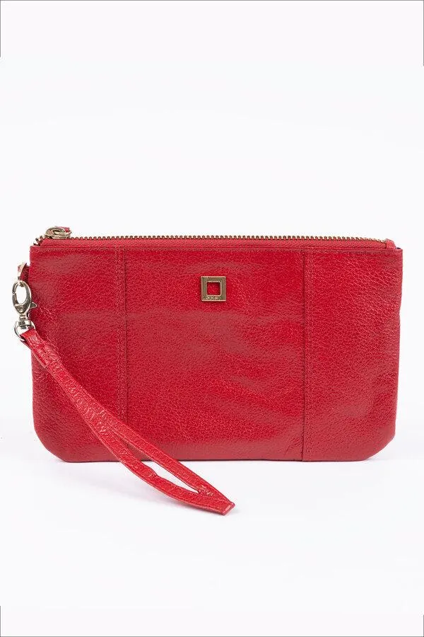 Wristlet clutch bag with card stacker combo