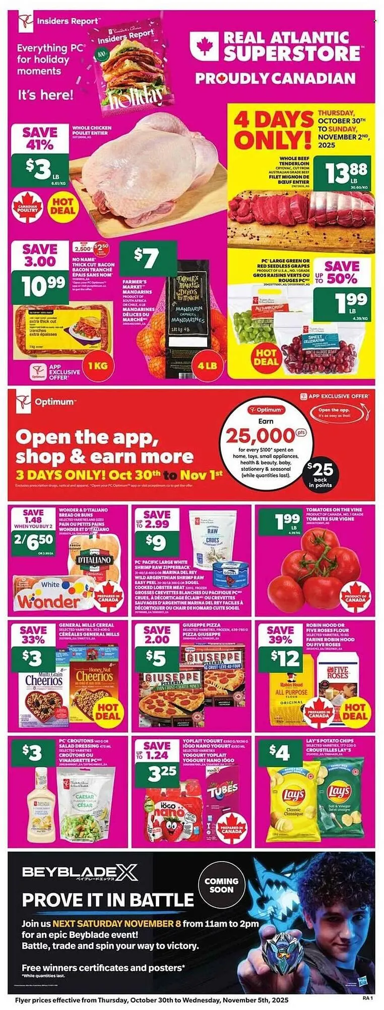 Atlantic Superstore flyer from October 30 to November 5 2025 - flyer page 1