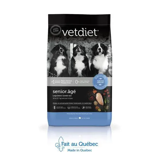 Chicken dry food for senior large breed dog