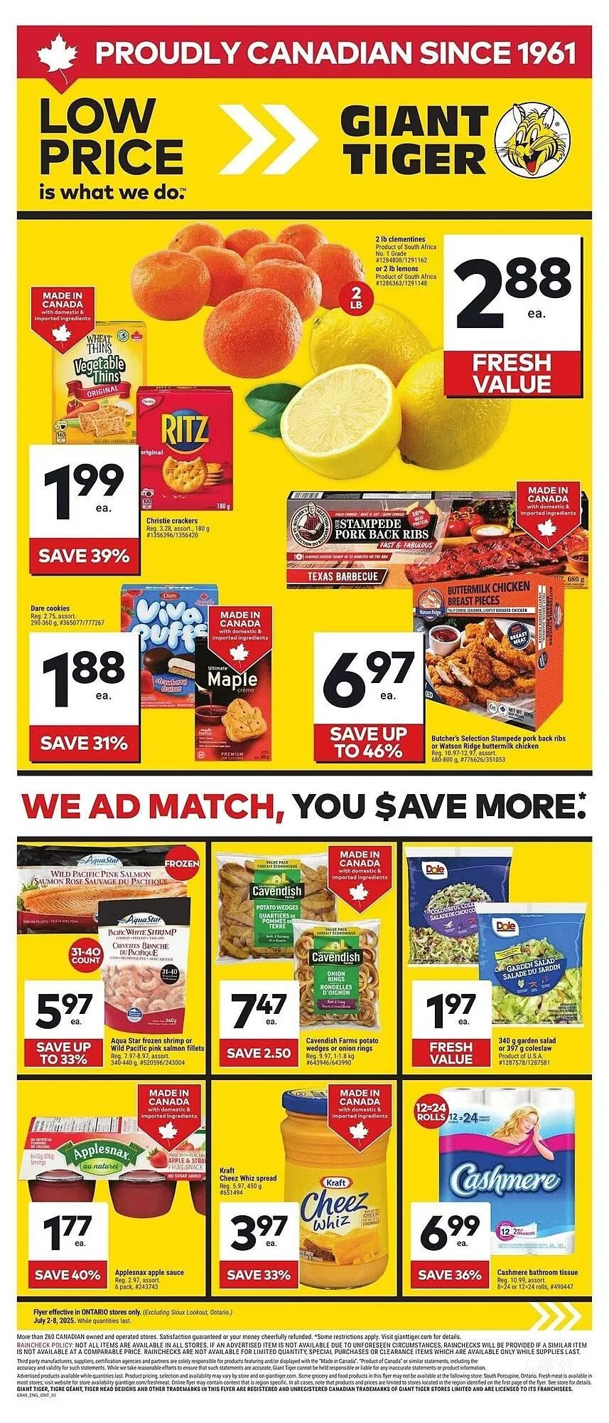 Giant Tiger flyer - 1