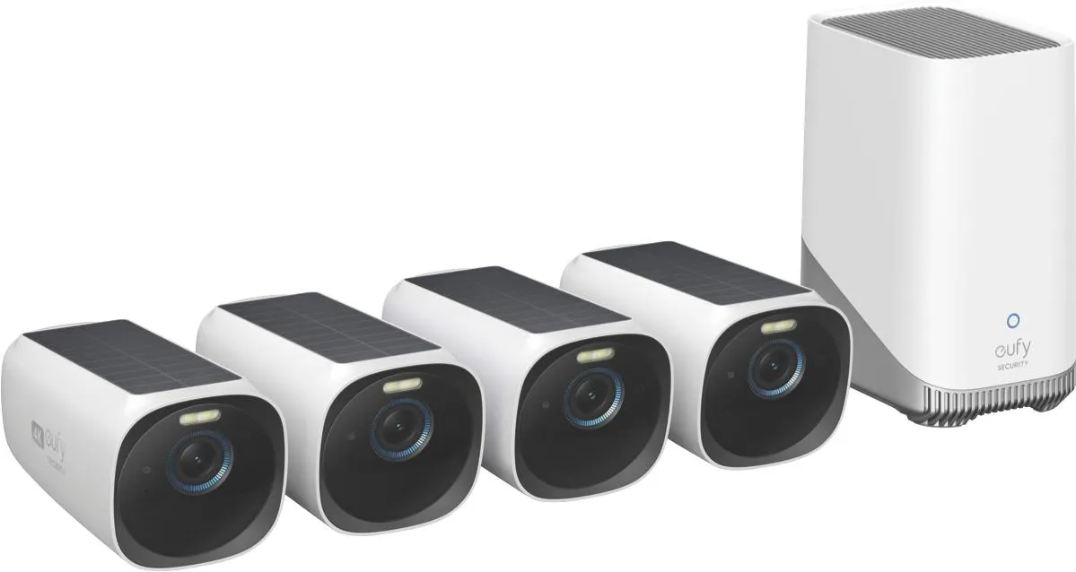 eufy Security Eufycam 3 (4 Pack) & Homebase 3