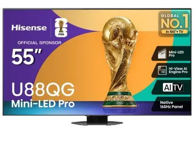 55" Hisense Mini-LED QLED AI TV Google TV - 55U88QG