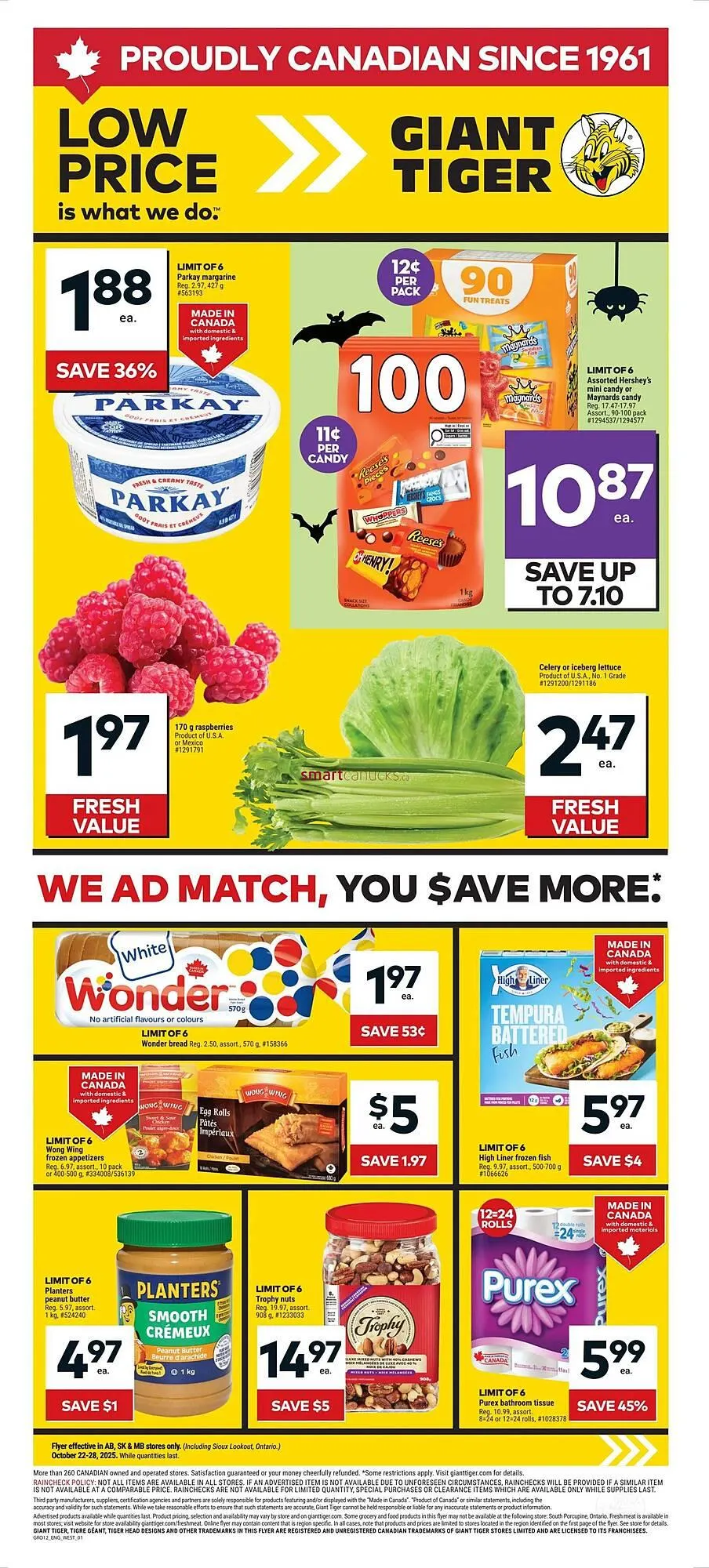 Giant Tiger flyer from October 22 to October 28 2025 - flyer page 1