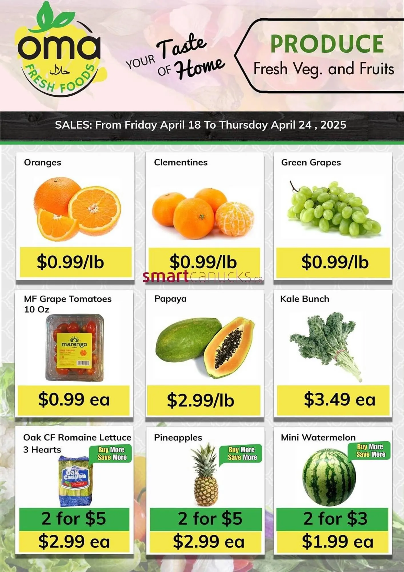Oma Fresh Foods flyer from April 18 to April 24 2025 - flyer page 8