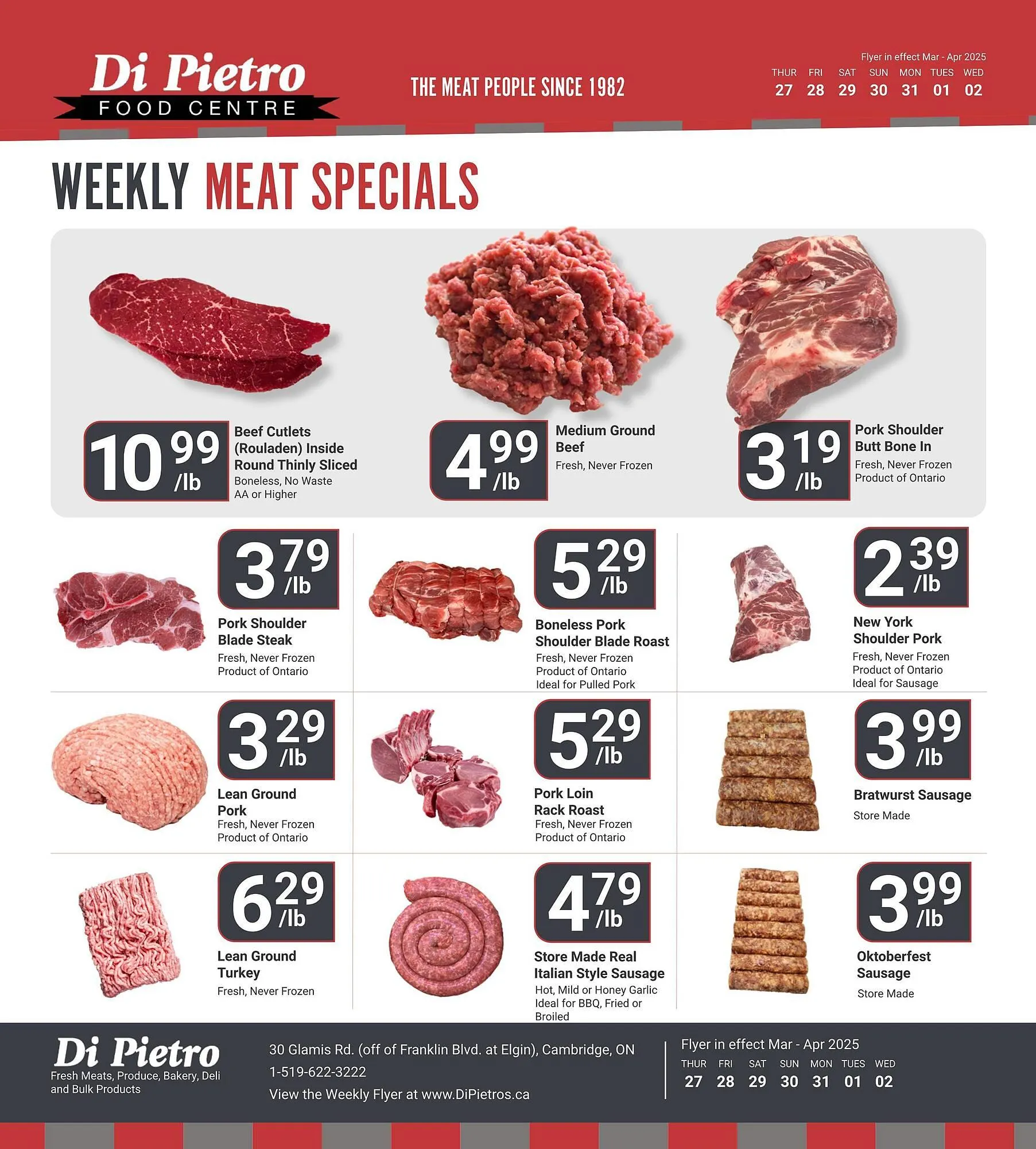 Di Pietro flyer from March 27 to April 3 2025 - flyer page 2