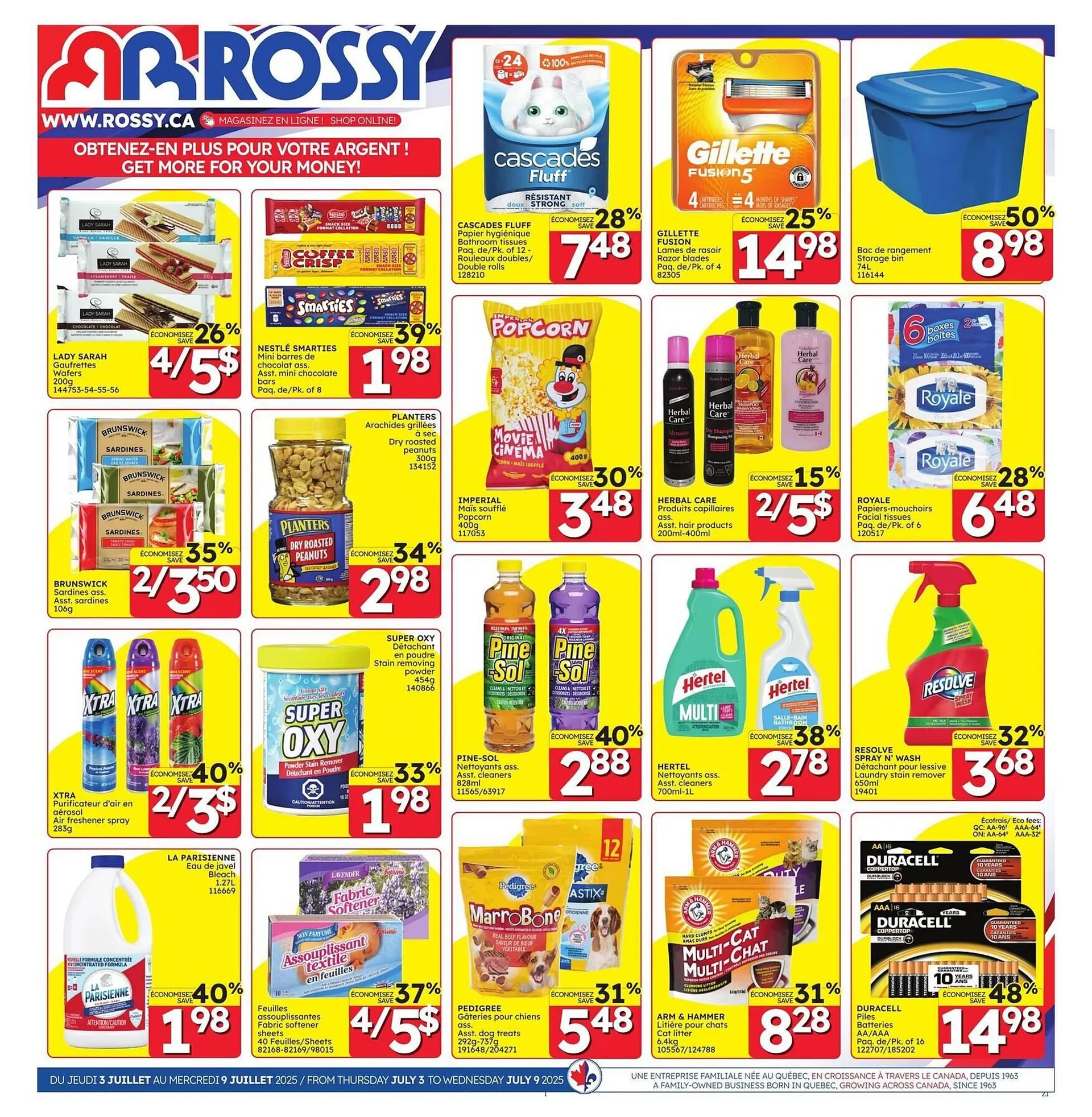 Rossy flyer from July 3 to July 10 2025 - flyer page 1