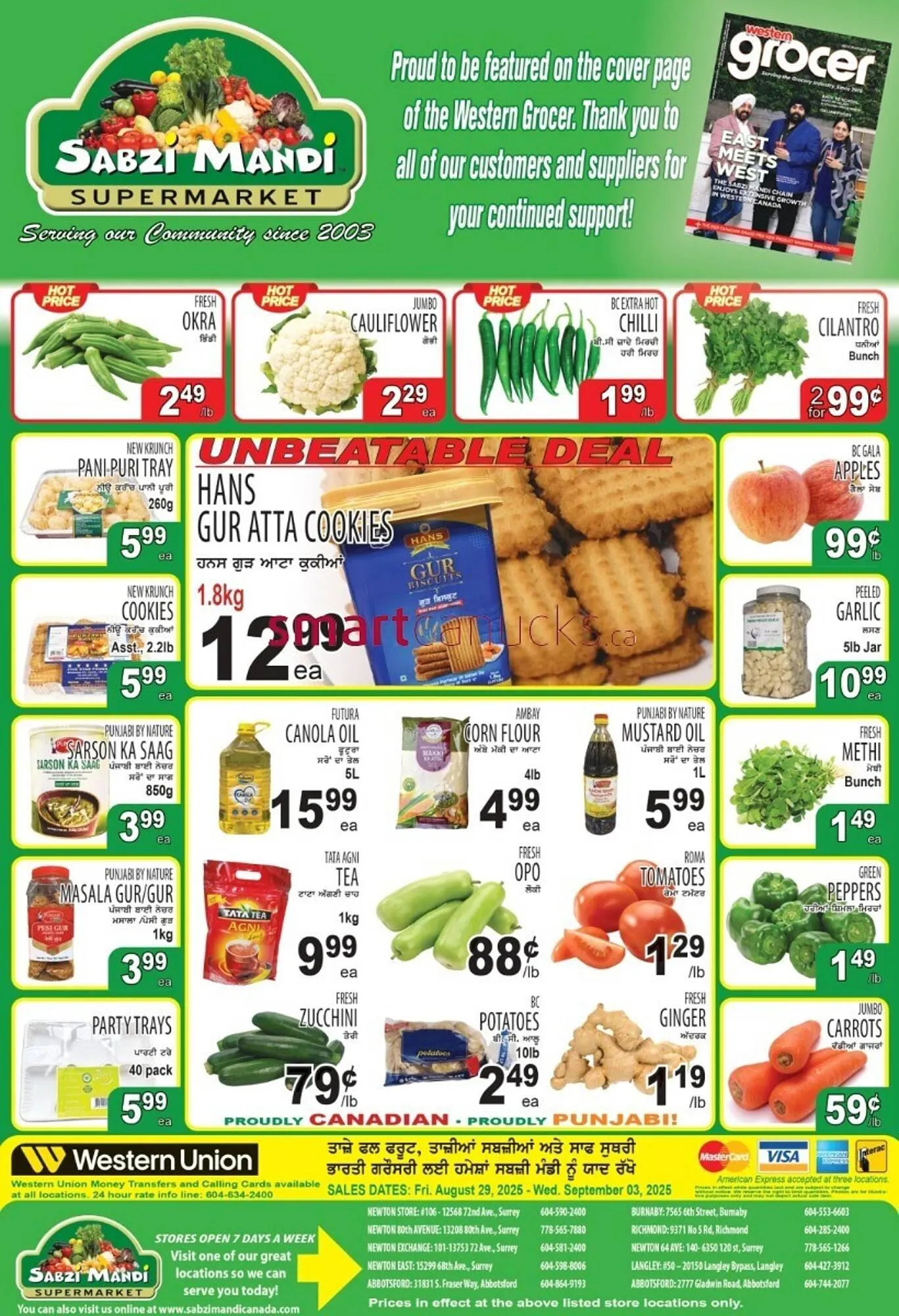 Sabzi Mandi Supermarket flyer from August 29 to September 4 2025 - flyer page 1