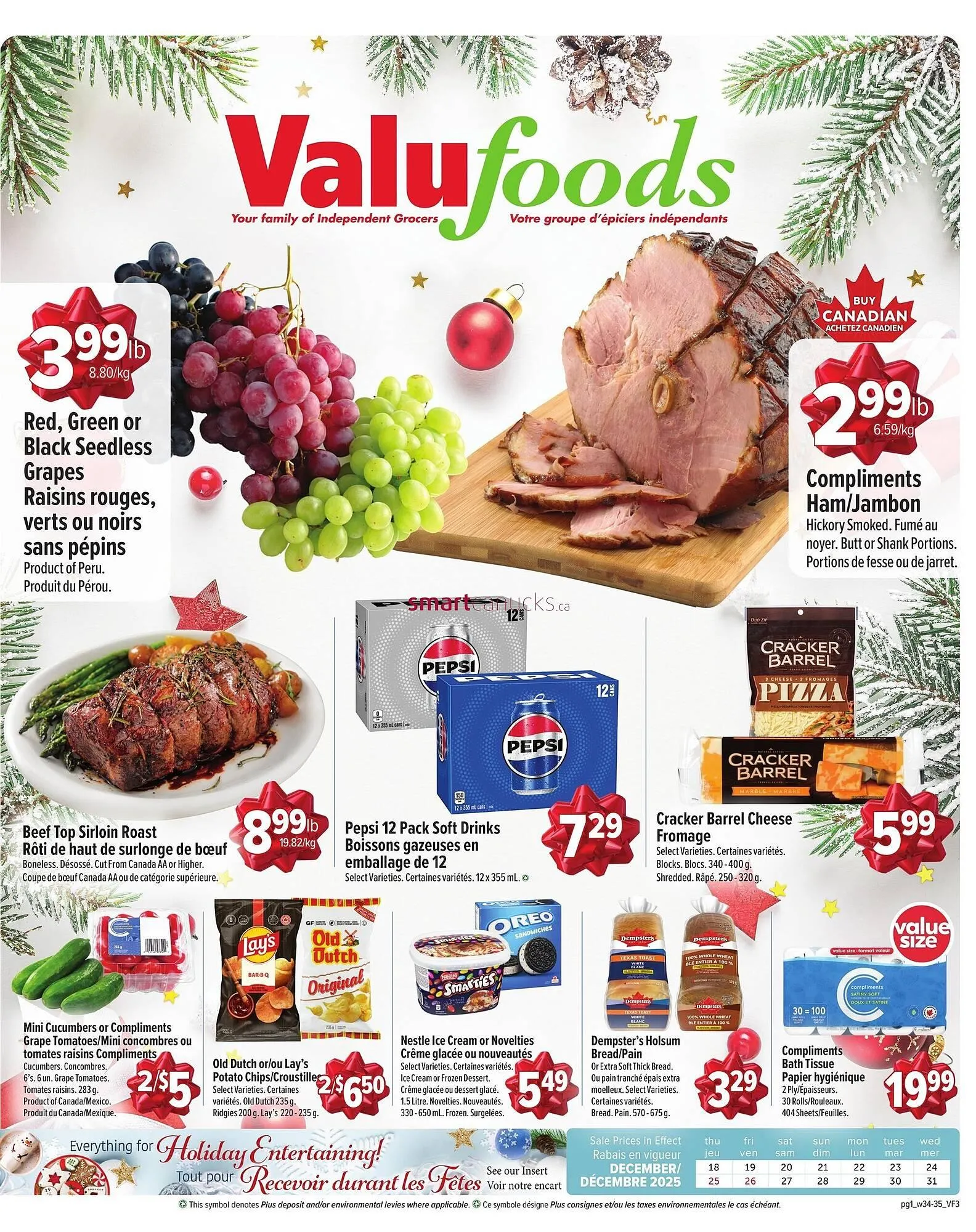 ValuFoods flyer from December 18 to December 31 2025 - flyer page 1