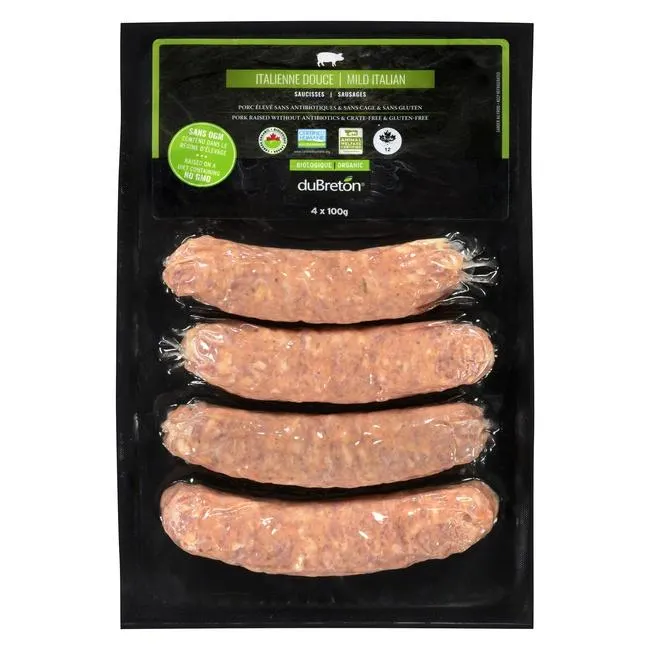 Du Breton Org Sausages Italian