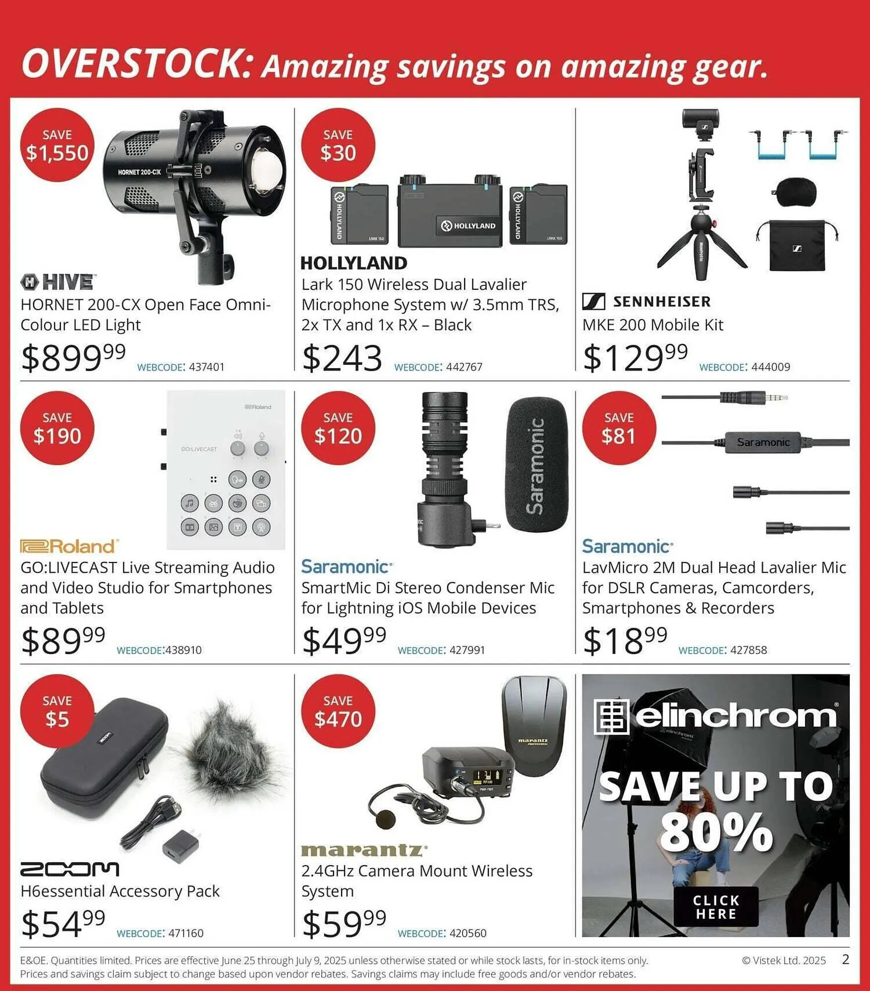 Vistek flyer from June 26 to July 3 2025 - flyer page 2