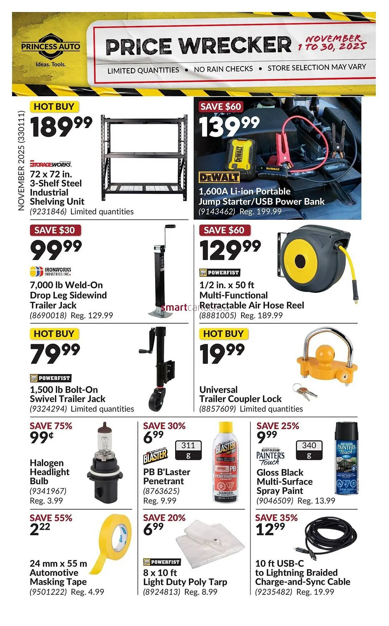 Princess Auto flyer from October 31 to November 6 2025 - flyer page 1