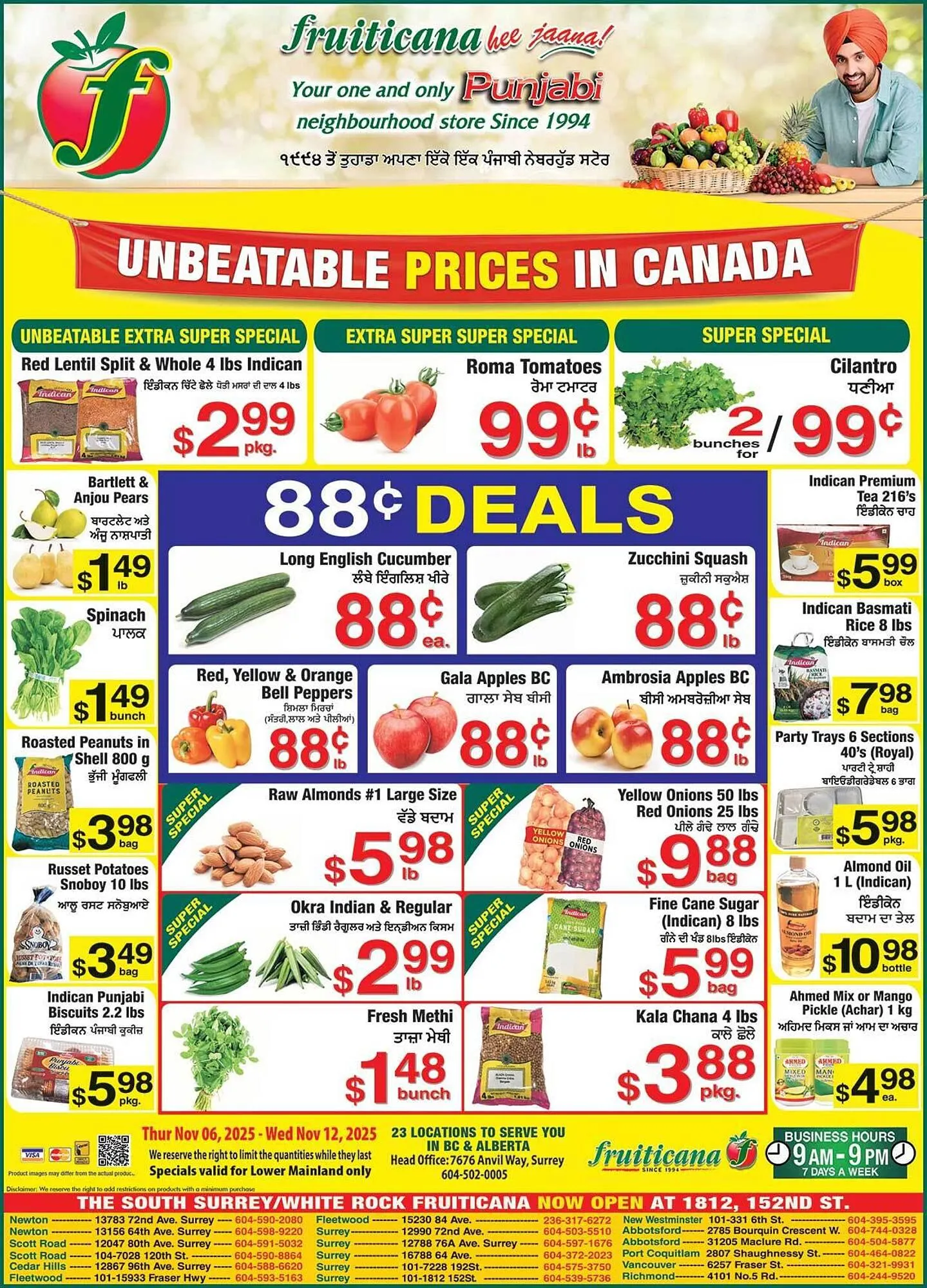 Fruiticana flyer from November 6 to November 12 2025 - flyer page 1
