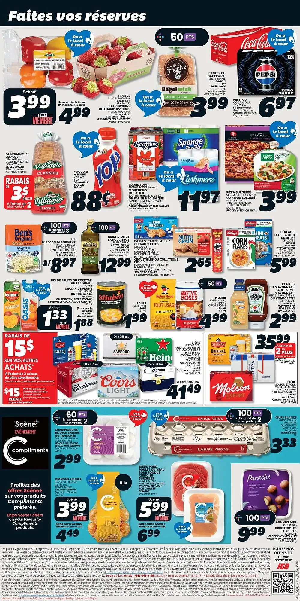 IGA flyer from September 11 to September 24 2025 - flyer page 2