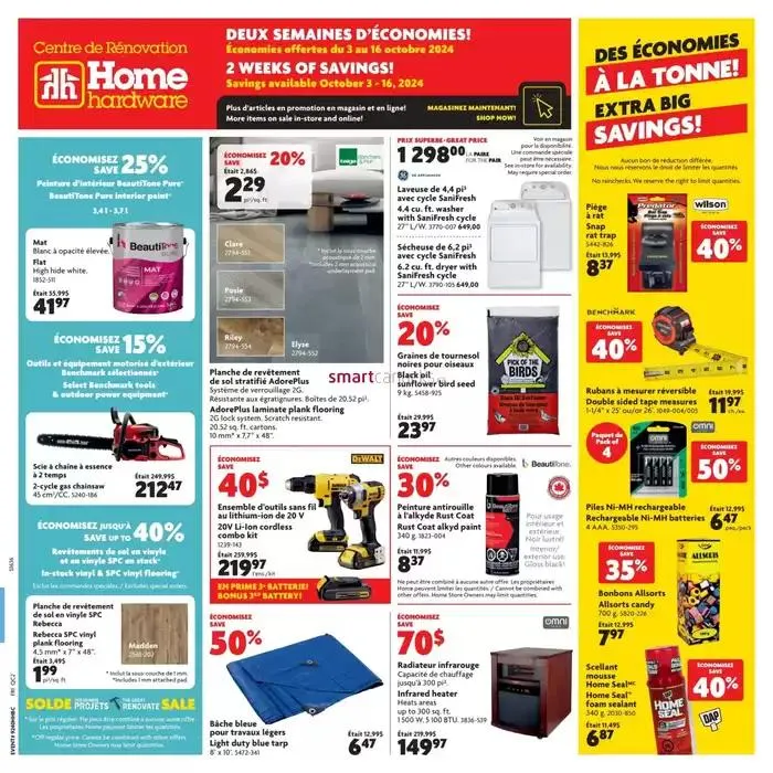 Our best offers for you from October 3 to October 16 2024 - flyer page 1