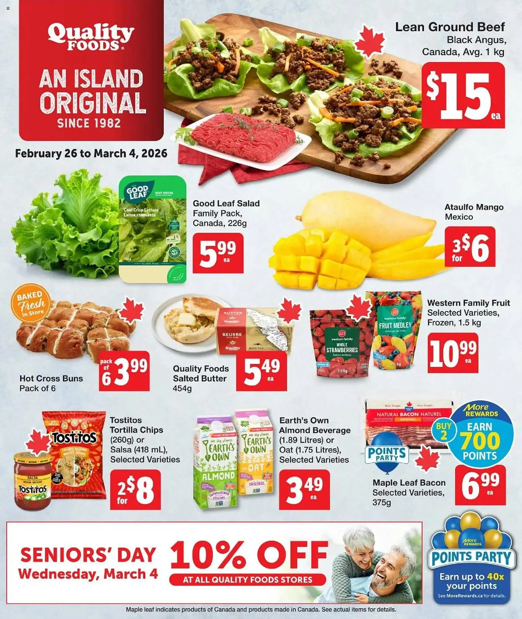 Quality Foods flyer from February 26 to March 4 2026 - flyer page 1