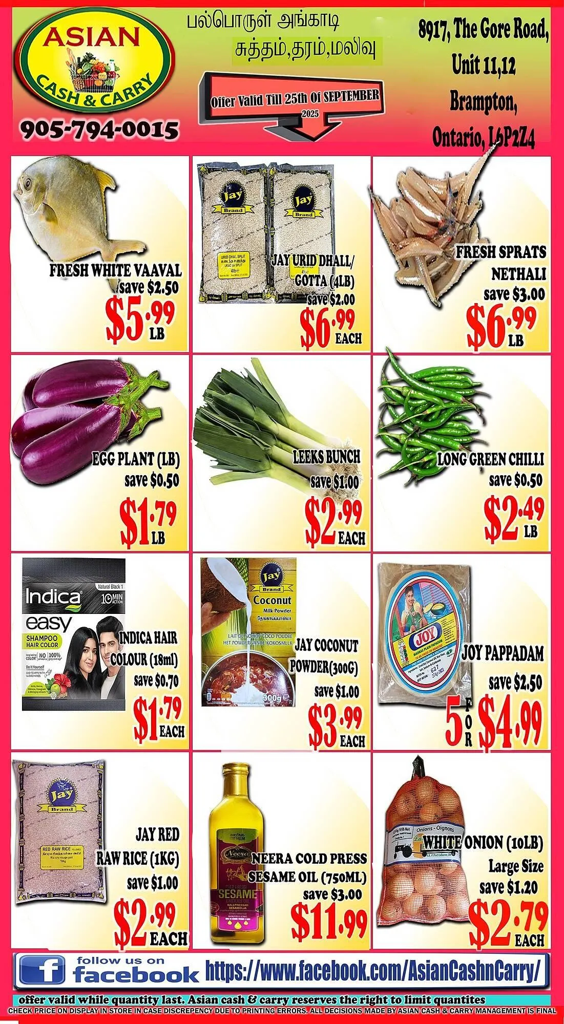 Asian Cash & Carry flyer from September 19 to September 25 2025 - flyer page 1