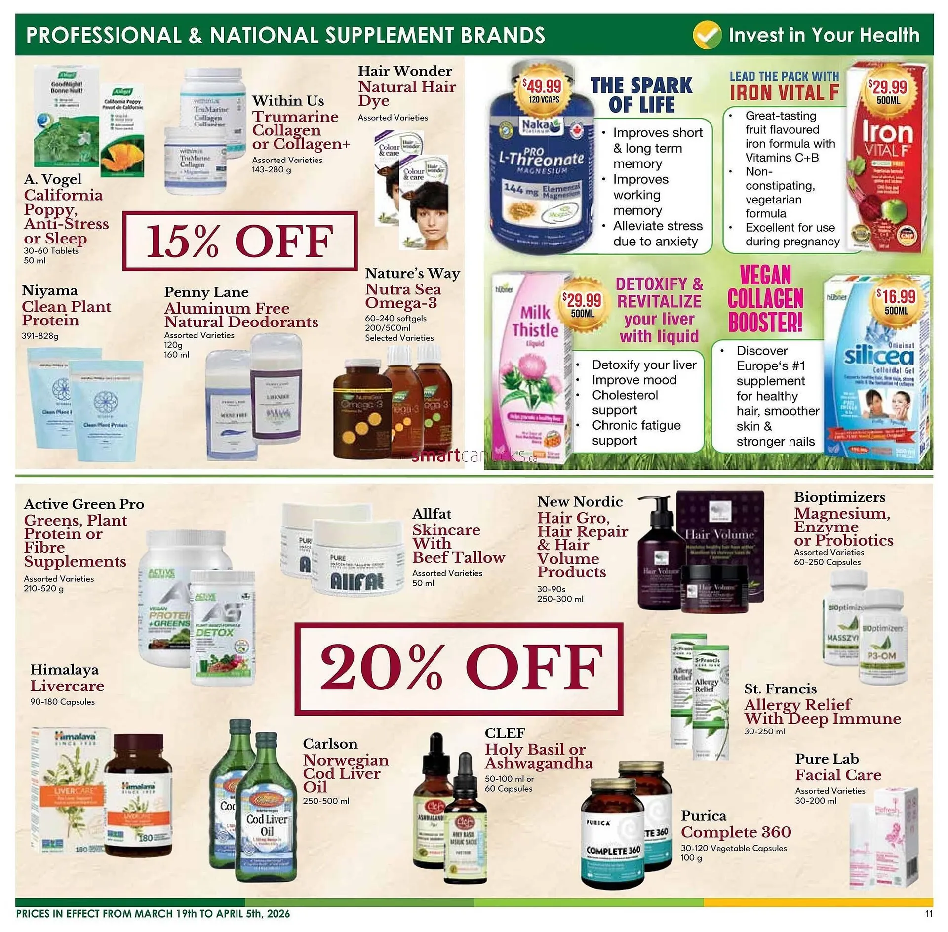 Nature's Emporium flyer from March 19 to April 5 2026 - flyer page 11